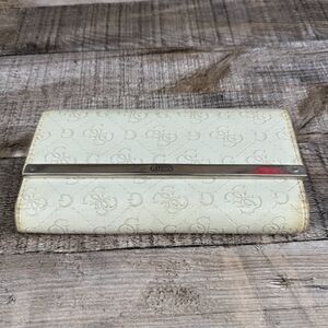 Guess White Leather Wallet